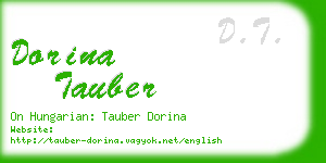 dorina tauber business card